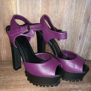 Purple Beau + Ashe Heels